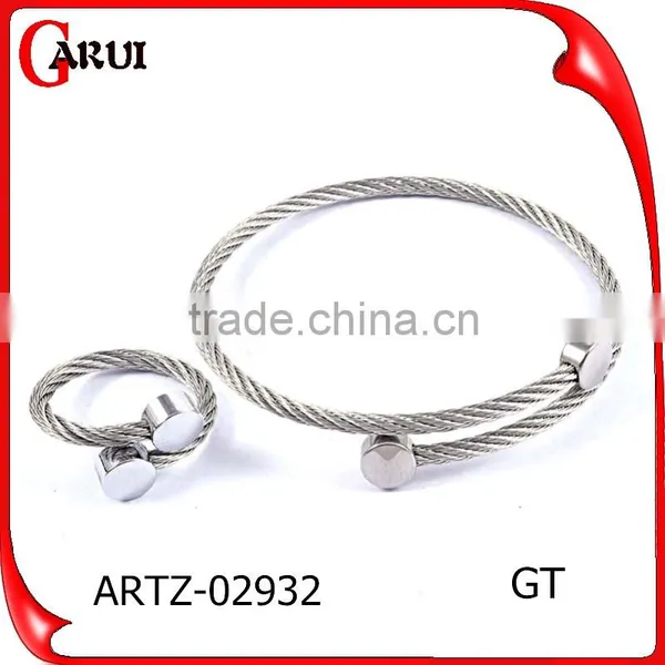 2016 Hot New Arrivals Bangles Stainless Steel Wire Bangle Bracelet Jewelry Sets 2016 photo-3