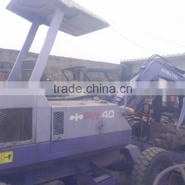 PW40 Wheel Excavator Used Condition Doosan PW40 4t Mini Wheel Excavator Second Hand PW40 4t Mini Excavator for Sale photo-2