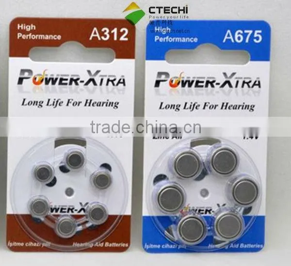 Zinc Air 1.4V Hearing Aid Battery