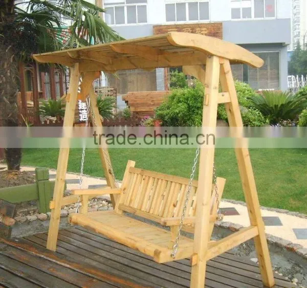 Outdoor Patio Furniture Swing Chair Wood Preservative