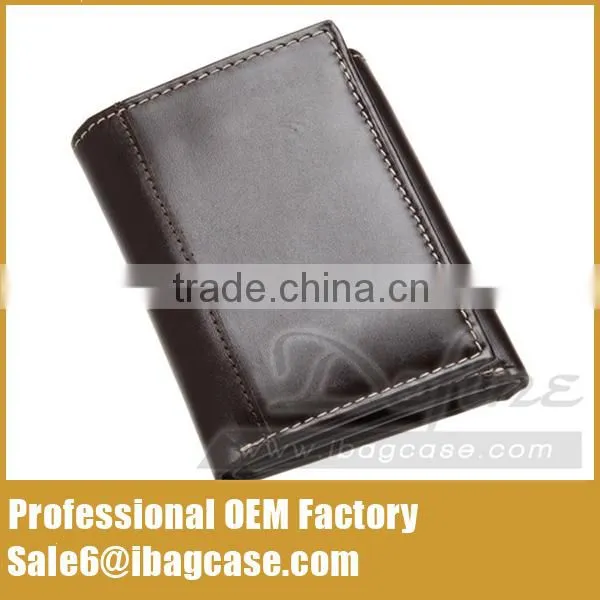 Customize Trifold Man Leather Wallet Hot Selling photo-5