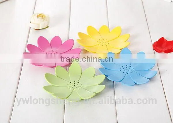 Nice Design Plastic Soap Dish in Flower Shape photo-6