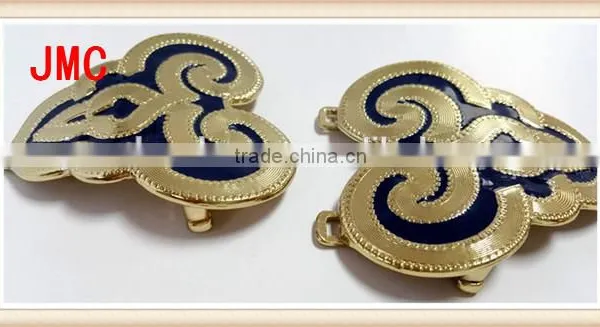 High-end Women Clasp Buckle Rhinestone Buckle Fur Coat Metal Buttons Button photo-2