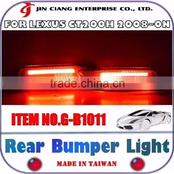 BODY KIT FOR LEXUS CT200H Car Tail LED Red Brake REAR BUMPER LIGHT photo-3