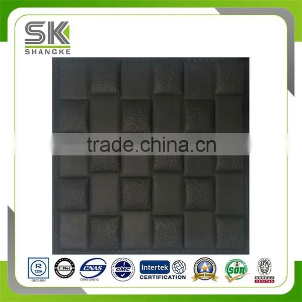 Elegant Home Decoration Materials Soft Leather Wall Panel photo-2