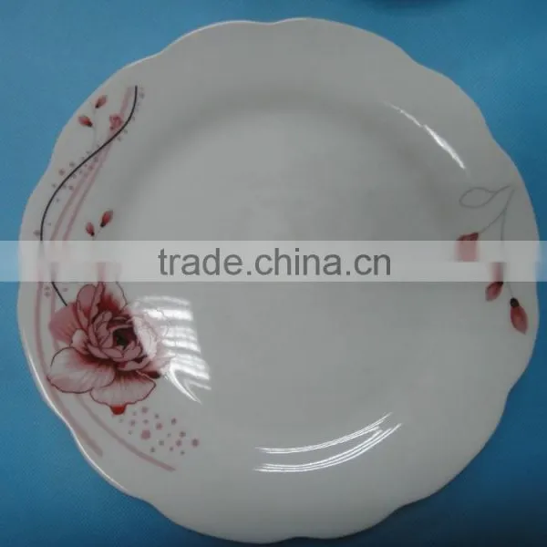 Daily Use Ceramic Porcelain Dishes Plate With Flower Design photo-3