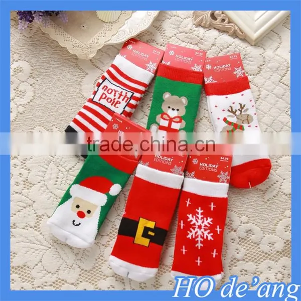 Hogift Hot Selling Baby Socks Thick Warm Terry Socks Combed Cotton Christmas Baby Socks MHo-198 photo-2