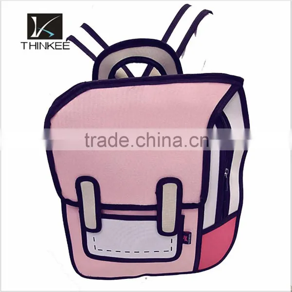 3D Stereoscopic Bag,school Backpack,canvas Backpack School photo-3