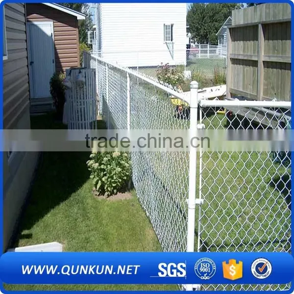 China Chain Link Wire Mesh Fencing , PVC Coated Chain Link Fences ,Plastic Chain Link Fence photo-2