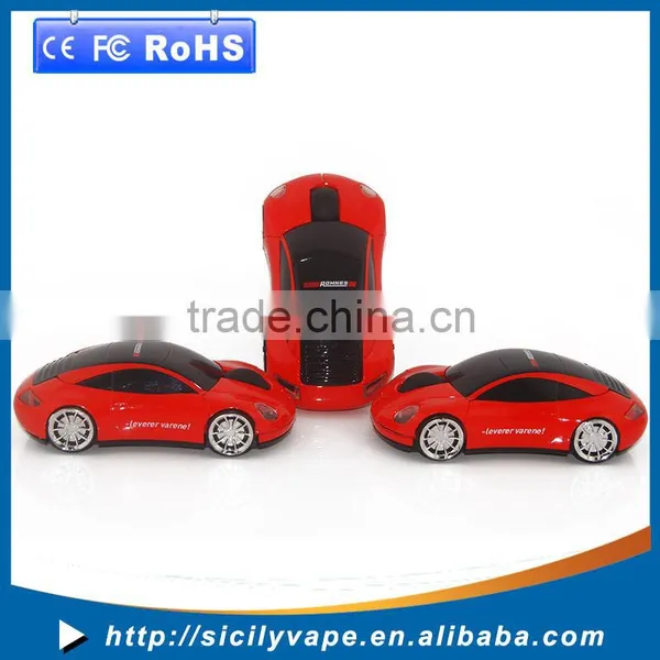 Hot Selling Customized Logo 2.4ghz Wireless Computer Car Shape Mouse With Blue Headlights photo-5