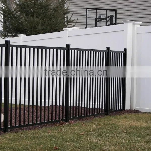Wood Grain Powder Coating Aluminum Fence photo-5