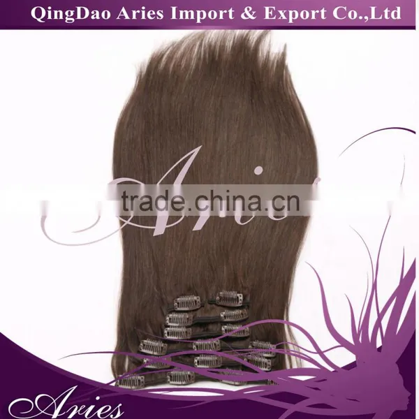 Human Virgin CLip In Hair Extension Invisible photo-3
