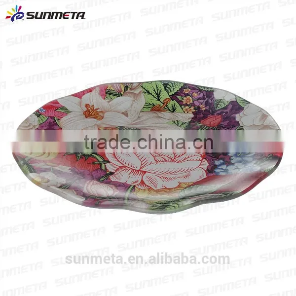 SUNMETA Factory Personalized 8 Inch Sublimation Toughened Glass Plate for 3D Vacuum Machine photo-4