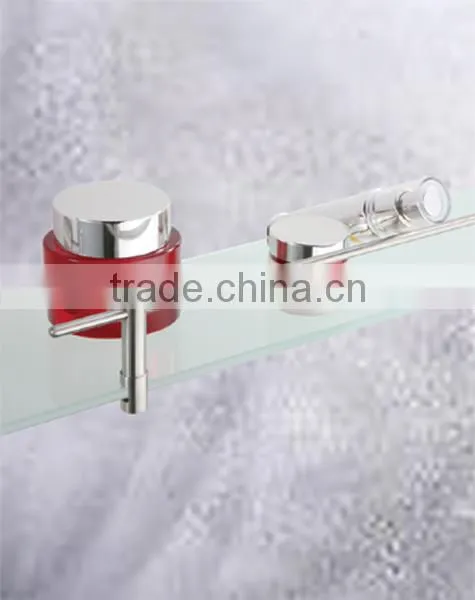 Brass Heavy Duty Toilet Accessories Bathroom Shelf Single Tier Bathroom Glass Shelf 6B0121 photo-6