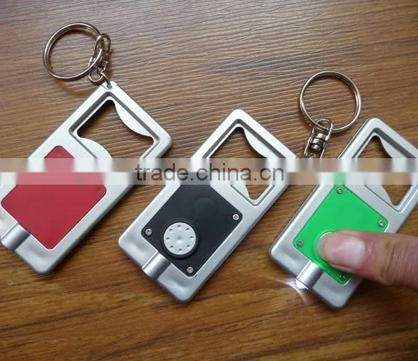 Mini LED Keychain With Bottle Opener Keychain