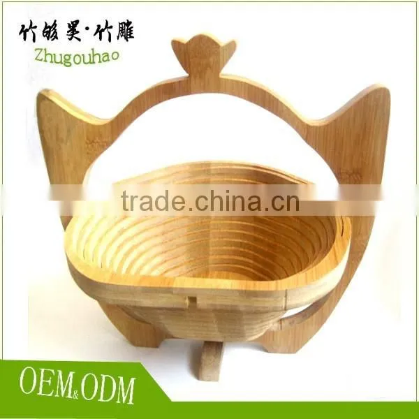 Environmental Protection Vegetable Basket Made by Wooden photo-2