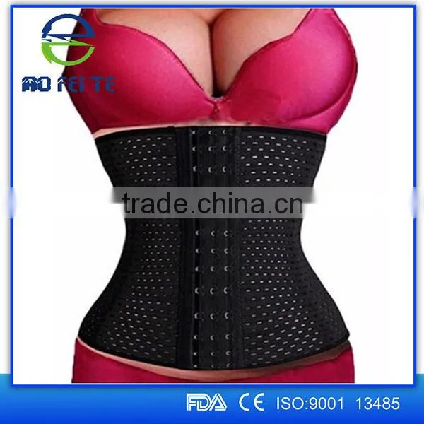 2016 New Fashion Latex Waist Trainer 9 Steel Boned Waist Training Corsets Latex Waist Cincher Sexy Women Shapewear Quality Choice photo-4