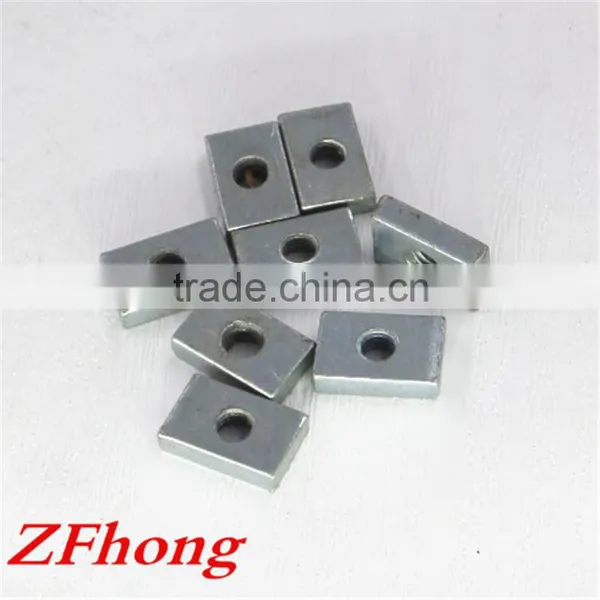 m3 m4 m5 m6 Carbon Steel With White Zinc Square Nut Rectangular Nut for Aluminium Profile Accessories photo-4