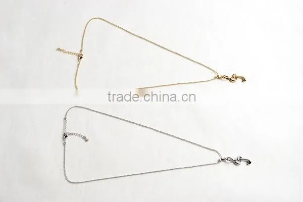 18k Gold Plated and Platina Plated Platina Necklace photo-6