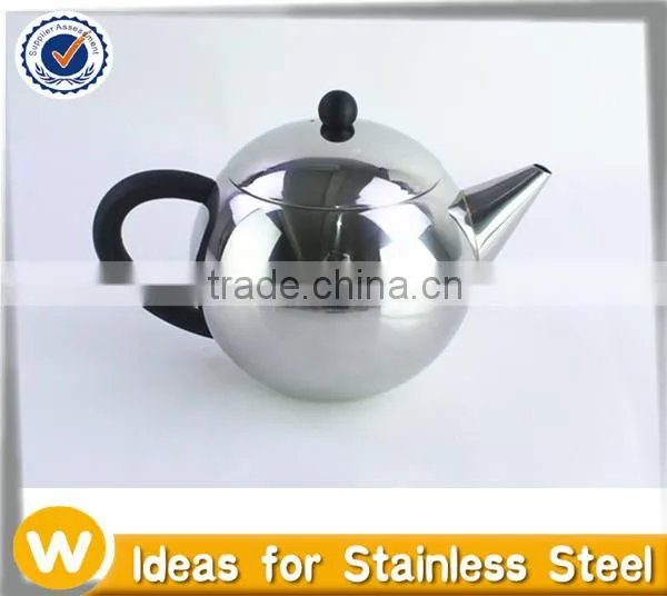 High Quality Mirror Finished Single Wall Stainless Steel Tea Pot photo-4