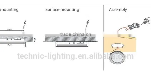 Recessed 12v Dimmable Led Down Light for Kitchen&bathroom Cabinet photo-3