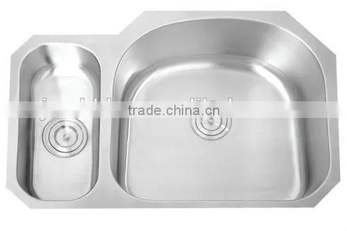 2015 Hotsell 20/80 Stainless Steel Kitchen Sink