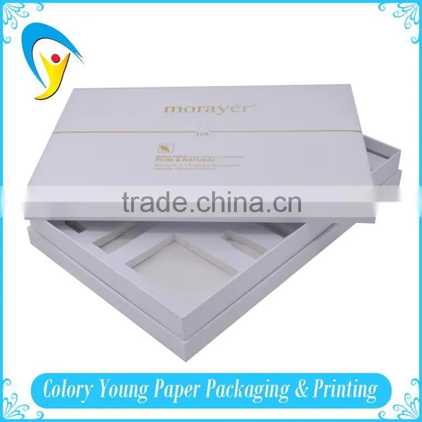 Custom Luxury White Packaging Paper Box For Cosmetic photo-3