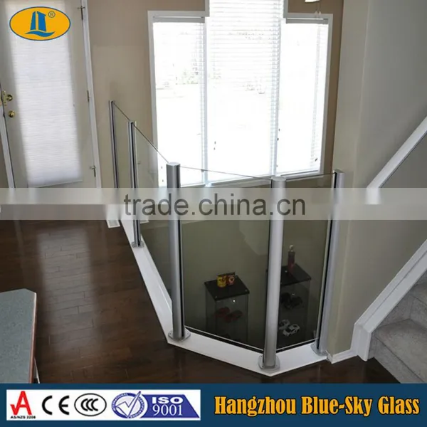 Tempered Glass for Interior Railing Stairs