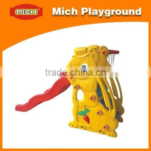 Kids Slide With Portable Basketball Stand