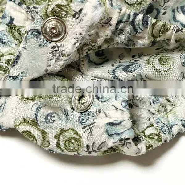 Kaiya Latest Baby Clothes Wholesale Flowery Print Romper Toddler Clothes photo-5