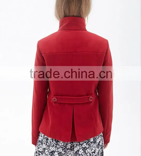 Turkish Woman Coat With Woolen Blended Fabrics Women Fashion Coats 2015 photo-3