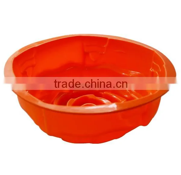 Round Rose Design Cake Mold Pan Bread Chocolate Pizza Bakeware Tray Silicone Mould photo-3