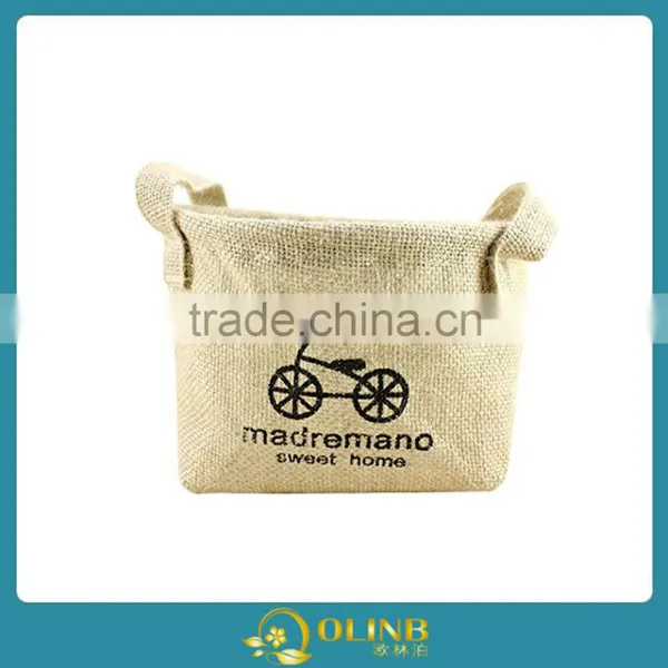 Cotton Fabric Creative Decorative Patterns Storage Bags photo-2
