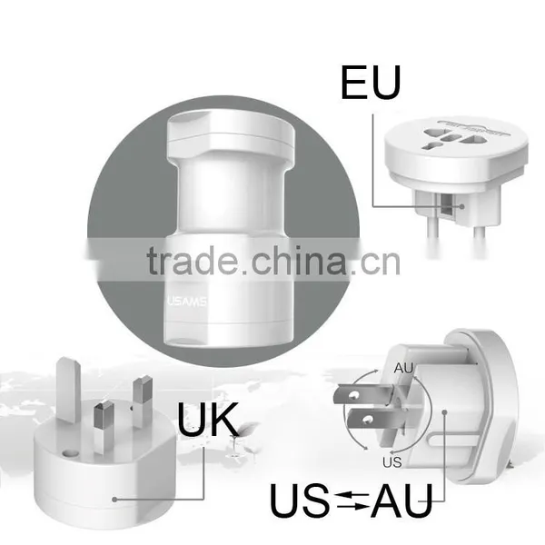Original USAMS Multi-function 4 in 1 UK EU US AU Standard 10A Travel Charger Adapter Universal Socket photo-2