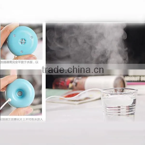 Factory Supply Cheap Creative USB Doughnut Humidifier for Promotional Mini Portable Humidifier/ Usb Desktop Air Humidifier photo-4