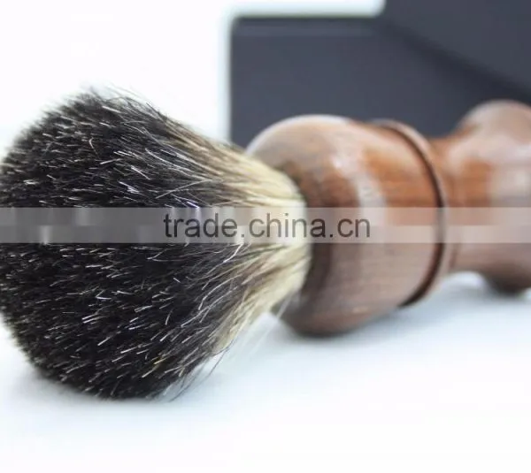 BRAND NEW - 100% PURE BADGER HAIR SHAVING BRUSH - Rose Wood Wooden Brush photo-2