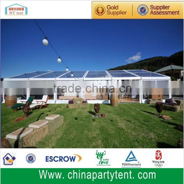 500 People Large Transparent Marquee Clear Roof Wedding Tent