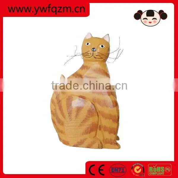 arts and crafts items,animal wood carving crafts,wood carving cat