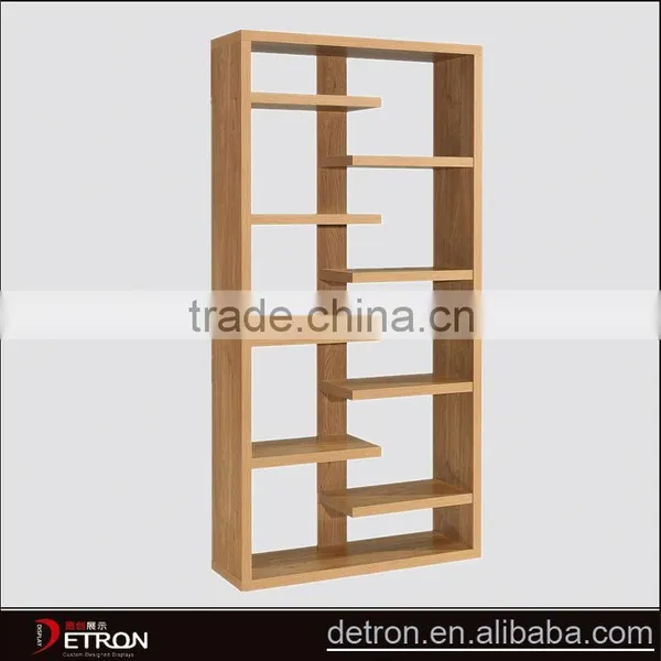 Custom Durable Wooden Floor Antique Book Shelf