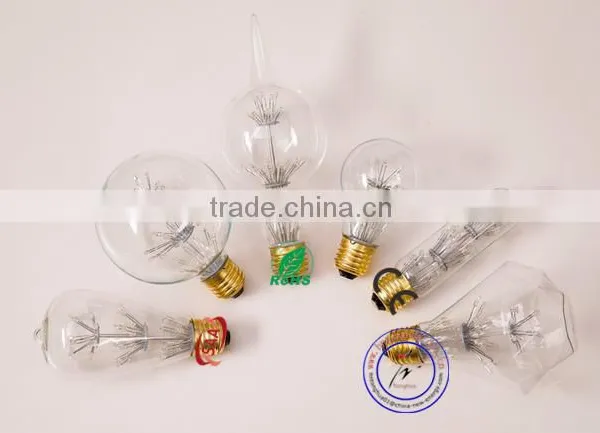 Diamond Shape Led Firework Bulb D95 E27 Base Decorative Light Bulb photo-6