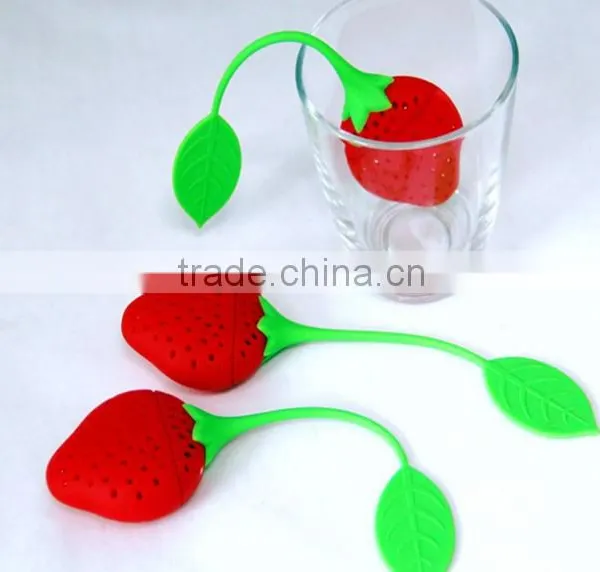 Silicone Tea Infuser Silicone Tea Bag Strawberry Shape Tea Infuser photo-2
