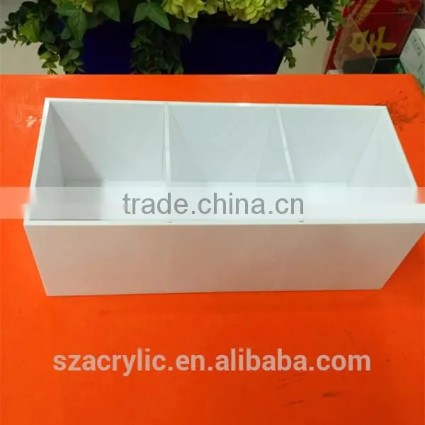 White Acrylic Plastic Box Customized photo-2