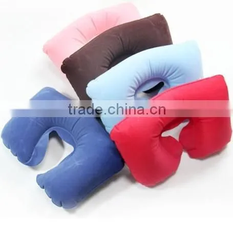 Promotional Inflatable Bolster Car and Bath Neck Pillow photo-3
