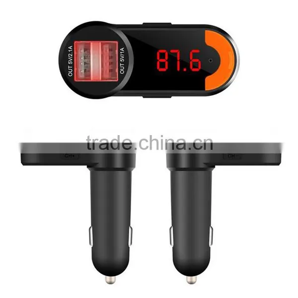 Factory Supply, Car Kit MP3 Player Wireless Hands-free Bluetooth FM Transmitter, New Arrival photo-2
