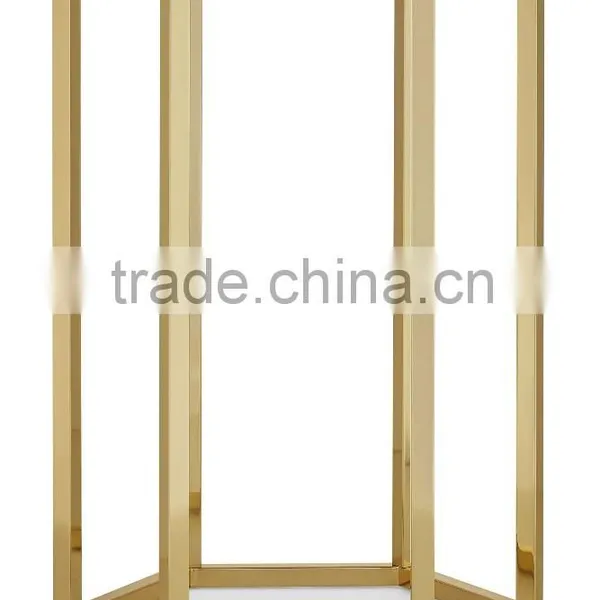 Sofa Mirrored Metal Side Table photo-3