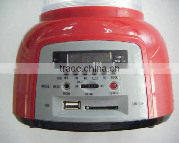 Rechargeable Camping Light With MP3 Player and Radio MODEL 882U photo-3