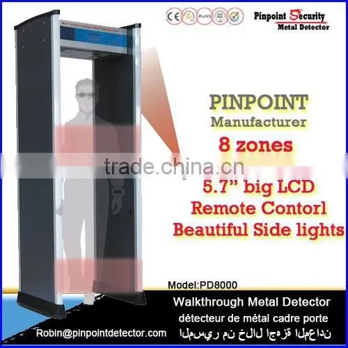 Pinpoint Factory 8 Zones Full Body Archway Walkthrough Metal Detector, Dubai Gold Detector Price