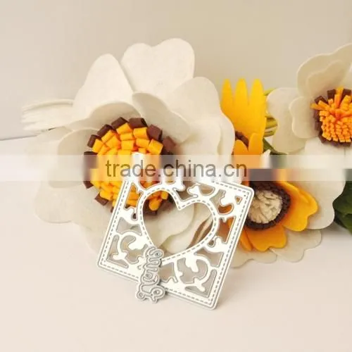 2016 High Quality Scrapbooking DIY Love and Frame Paper Cutter Metal Die photo-3