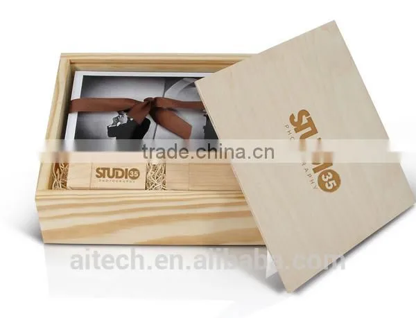 Gift Wooden Sets USB Sticks New Custom Wooden Silk Print Logo Usb 2.0 Memory photo-2