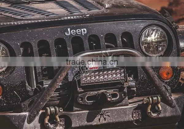 7in Round Headlight 30W LED Headlight Dual Beam With H4 Plug For Jeep Wrangler JK CJ LJ TJ DRL Headlight Replacement photo-5